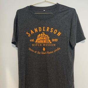 Hocus Pocus Sanderson Sisters Gray T-Shirt with Orange Graphic